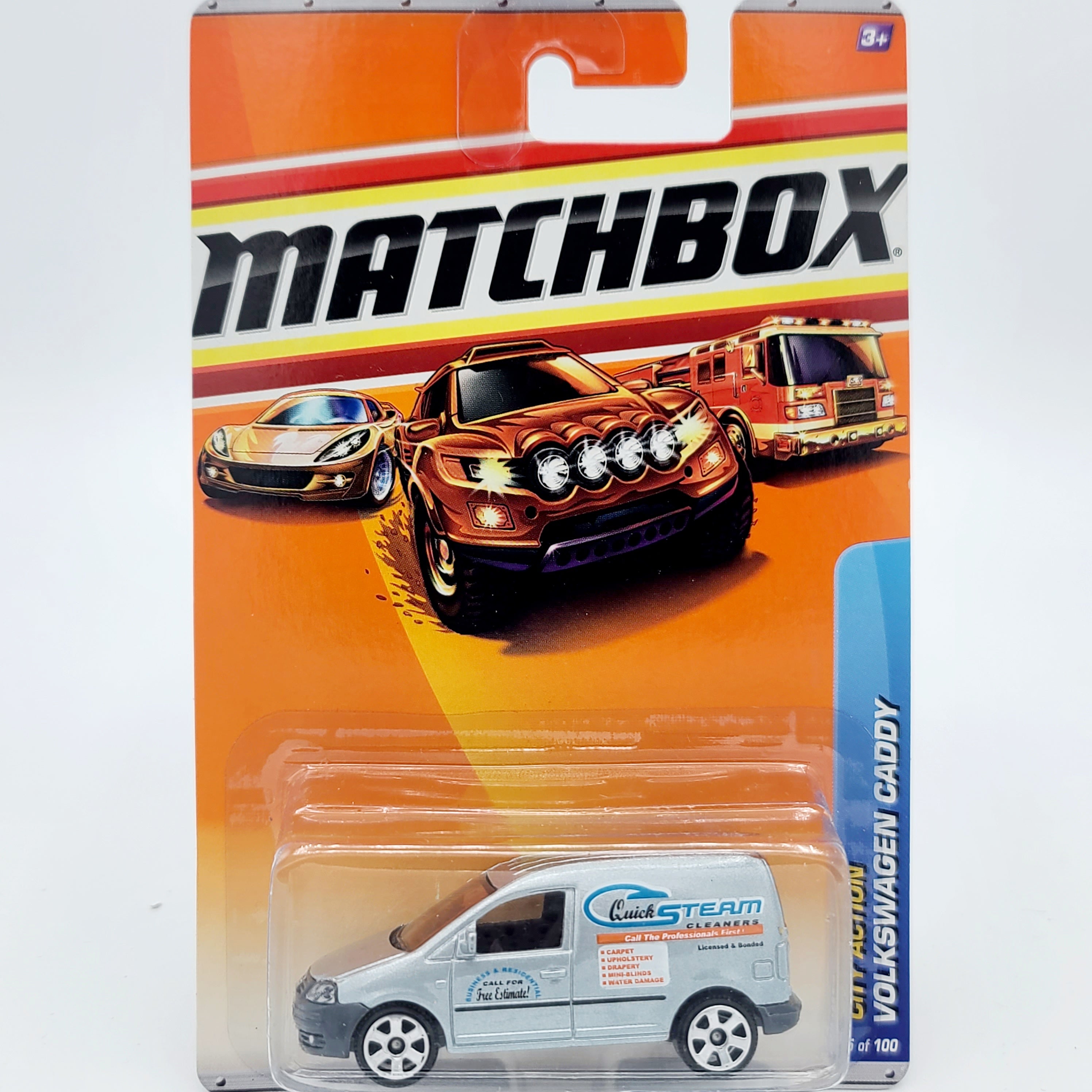 Matchbox Volkswagen Caddy "Quick Steam" (2010 MBX Basic - City Action)